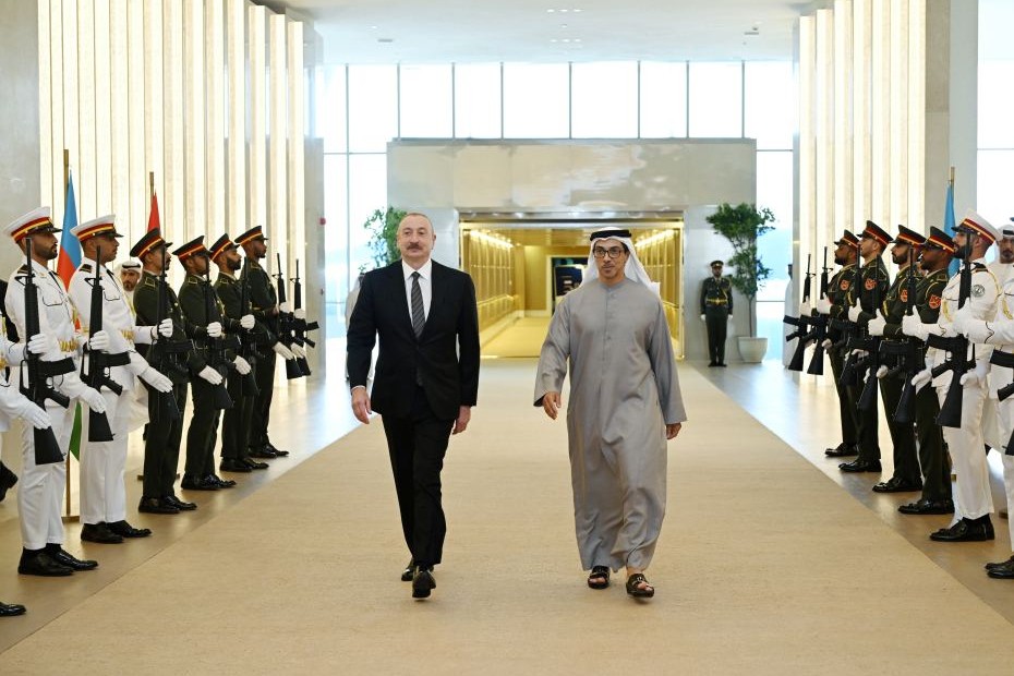 Prezident İlham Əliyev Birləşmiş Ərəb Əmirliklərinə işgüzar səfərə gəlib