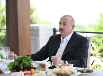 Prezident İlham Əliyev və Qurbanqulu Berdiməhəmmədov Şuşada birgə nahar ediblər