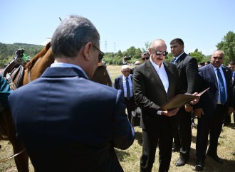 Prezident İlham Əliyev Qurbanqulu Berdiməhəmmədova Cıdır düzündə “Dostluq” adlı Qarabağ atı hədiyyə edib