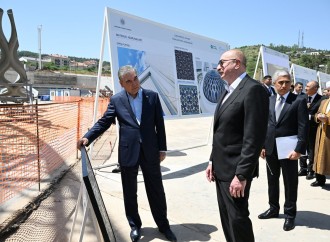 Prezident İlham Əliyev və Türkmənistan Xalq Məsləhətinin sədri Yeni Şuşa məscidində tikinti işlərinin gedişi ilə tanış olublar