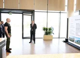 Prezident İlham Əliyev Ağdam Sənaye Parkında tütün məmulatlarının istehsalı müəssisəsinin açılışında iştirak edib