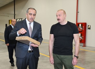 Prezident İlham Əliyev Ağdam Sənaye Parkında tütün məmulatlarının istehsalı müəssisəsinin açılışında iştirak edib