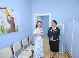 Heydər Əliyev Fondunun vitse-prezidenti Leyla Əliyeva Şamaxıda inşa olunan körpələr evi-uşaq bağçalarının açılışında iştirak edib