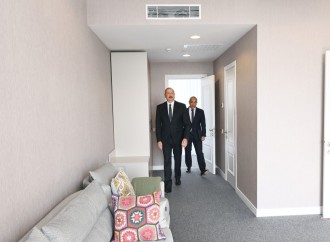 Prezident İlham Əliyev Azərbaycan Yazıçılar Birliyinin Səməd Vurğun adına Yaradıcılıq Evinin açılışında iştirak edib