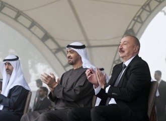 Prezidentlər İlham Əliyev və Şeyx Məhəmməd bin Zayed Al Nəhyan Cıdır düzündə Qarabağ atlarının şousunu izləyiblər