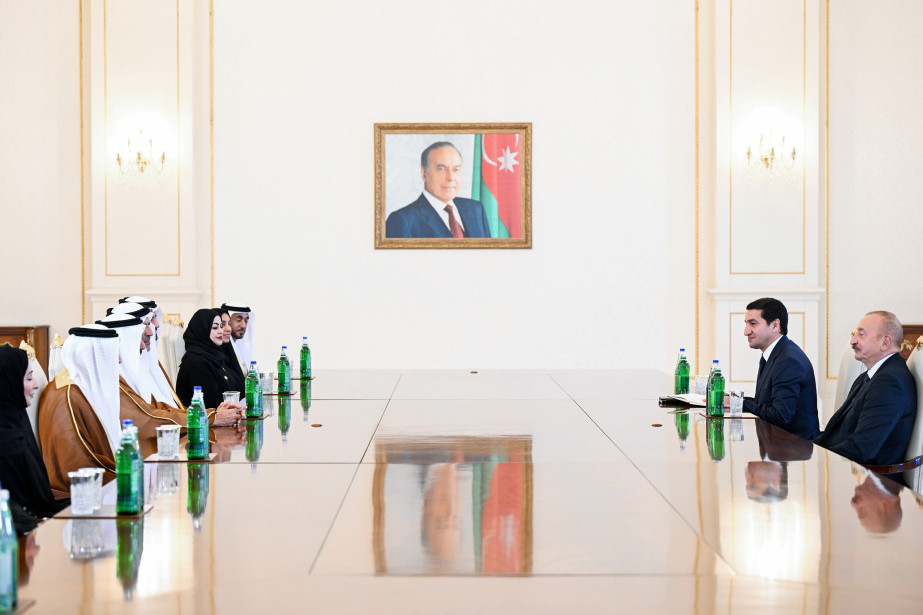 Prezident İlham Əliyev Birləşmiş Ərəb Əmirlikləri Federal Milli Şurasının sədrini qəbul edib