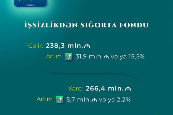 İşsizlikdən sığorta fondunun xərcləri gələn il 5,7 milyon manat artaraq 266,4 milyon manata çatacaq