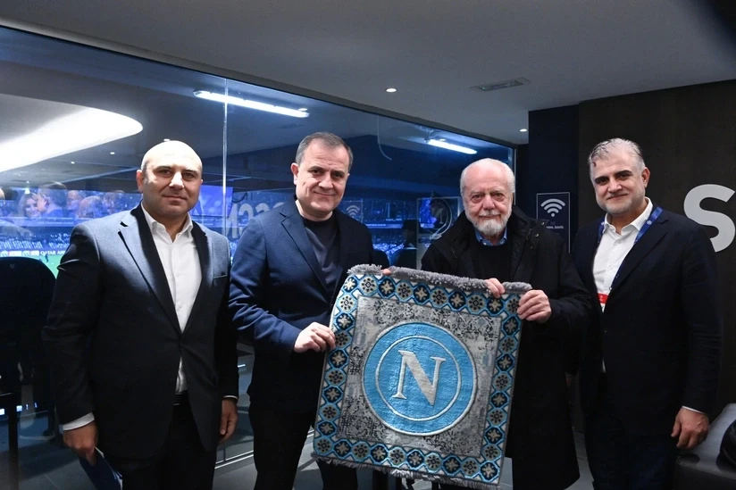 Ceyhun Bayramov Napoli – Qarabağ oyununu stadiondan izləyib