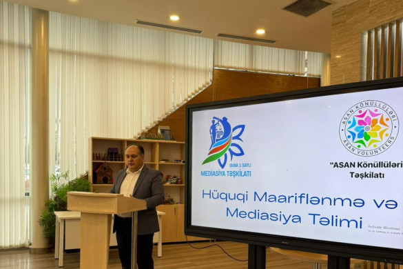 Qubada ASAN Könüllüləri üçün insan hüquqları və mediasiya mövzusunda maarifləndirici görüş keçirilib