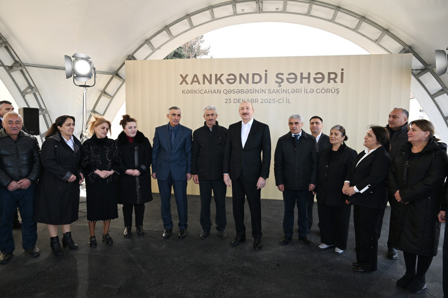 Prezident İlham Əliyevin Kərkicahan sakinləri ilə səmimi söhbəti