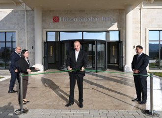 Prezidenti İlham Əliyev Ağdam şəhərində “Hilton Garden Inn Agdam” hotelinin açılışında iştirak edib