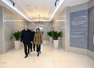 Prezident İlham Əliyev və Birinci xanım Mehriban Əliyeva Xankəndi şəhərində Zəfər parkının açılışında iştirak ediblər