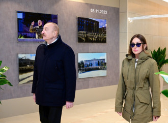 Prezident İlham Əliyev və Birinci xanım Mehriban Əliyeva Xankəndi şəhərində Zəfər parkının açılışında iştirak ediblər