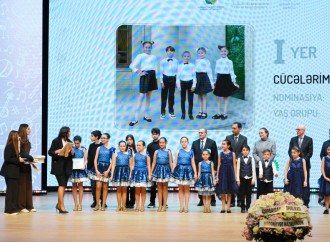 Leyla Əliyeva və Alena Əliyeva Uşaq İncəsənət Festivalının yekun mükafatlandırma mərasimində iştirak ediblər