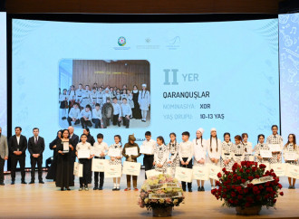 Leyla Əliyeva və Alena Əliyeva Uşaq İncəsənət Festivalının yekun mükafatlandırma mərasimində iştirak ediblər