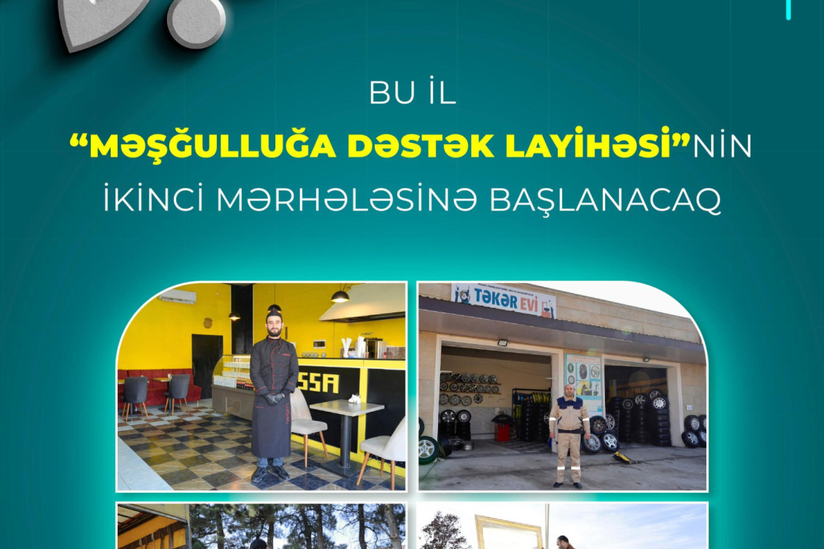 Bu il “Məşğulluğa Dəstək Layihəsi”nin ikinci mərhələsinə başlanacaq