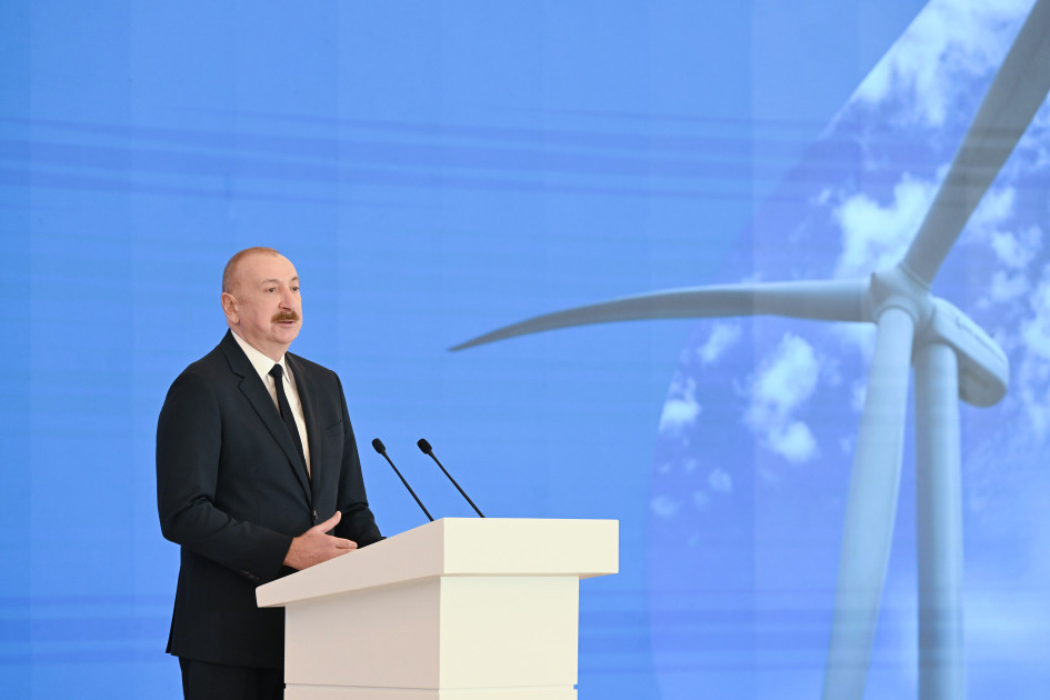 Prezident İlham Əliyev: Son 20 il ərzində Azərbaycanda yaradılmış generasiya gücləri bütün əvvəlki dövrlə müqayisədə təxminən üç dəfə artmışdır