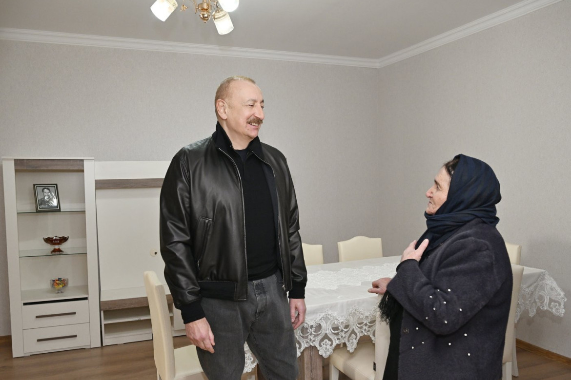 Prezident İlham Əliyevin Ağdərə sakini ilə səmimi söhbəti