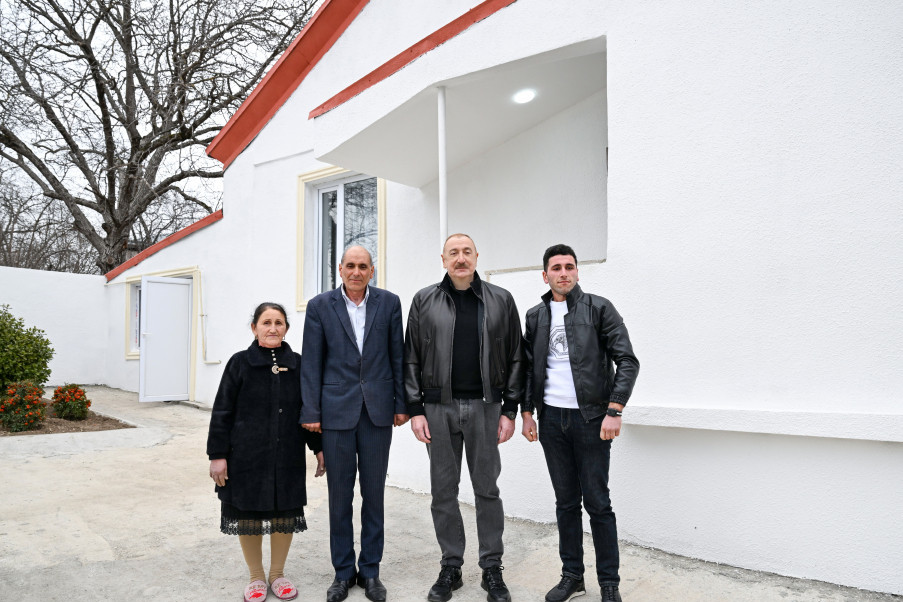 Prezident İlham Əliyev Ağdərə rayonunun Çıldıran kəndində görülmüş işlərlə tanış olub