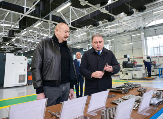 Prezident İlham Əliyev Tərtər elektromexanika zavodunun yenidənqurmadan sonra açılışında iştirak edib