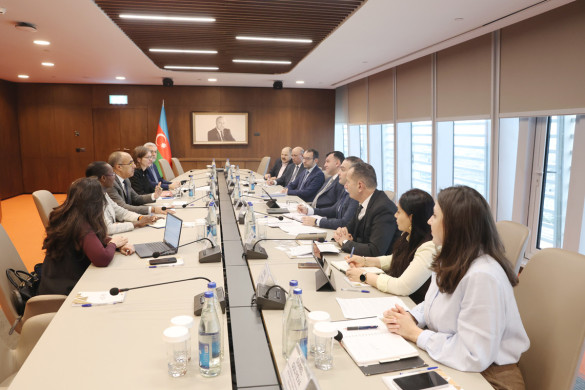 İqtisadiyyat nazirinin müavini Səməd Bəşirli Dünya Bankının regional direktoru ilə görüşüb