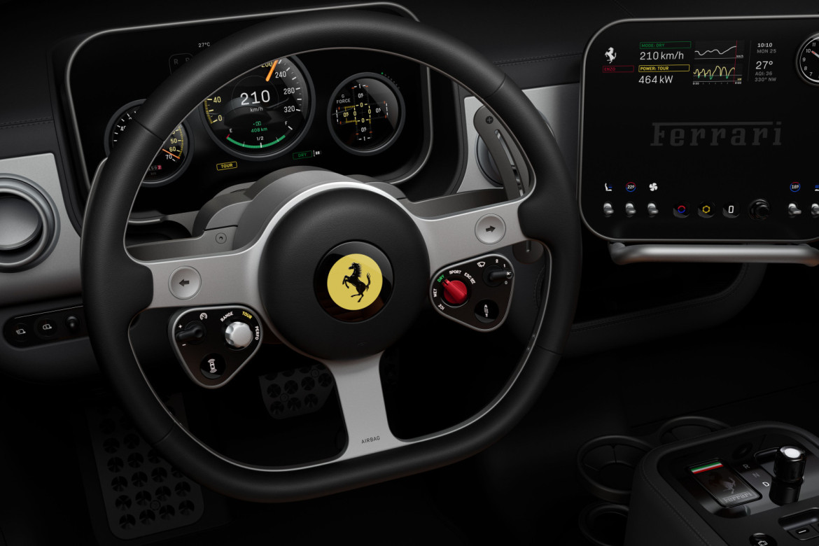 Sensor ekranlara yox deyən elektrikli Ferrari: Luce gəlir
