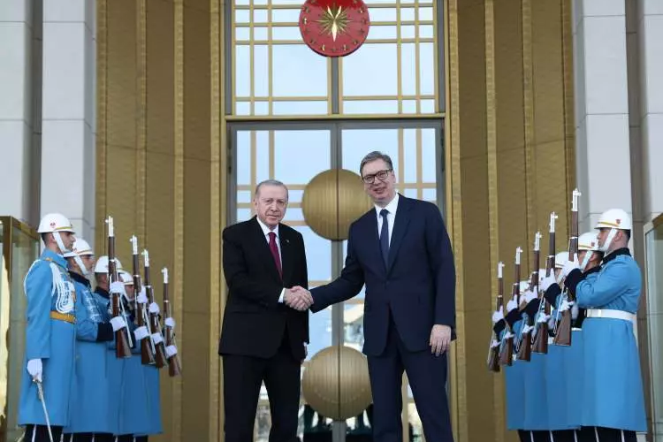 Ərdoğan Vuçiçlə mətbuat konfransında Türkiyənin Balkan regionuna verdiyi önəmdən danışıb