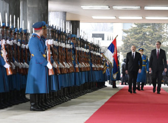 Prezident İlham Əliyevin Belqradda rəsmi qarşılanma mərasimi olub (FOTO)