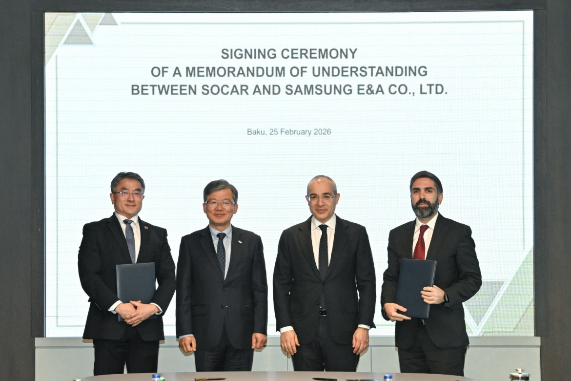 SOCAR ilə “Samsung E&A Co., Ltd.” arasında Anlaşma Memorandumu imzalanıb