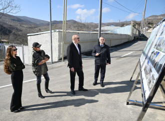 Prezident İlham Əliyev və Birinci xanım Mehriban Əliyeva Xocalının Xanabad kəndində görülmüş işlərlə tanış olublar
