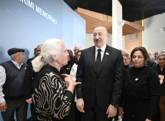 Prezident İlham Əliyev və Birinci xanım Mehriban Əliyeva Xocalı Soyqırımı Memorialının açılışında iştirak ediblər