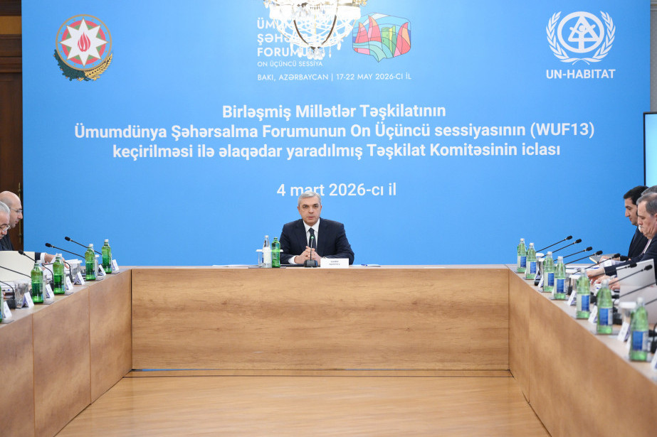 Təşkilat Komitəsinin növbəti iclasında WUF13-ə hazırlıq məsələlərinə dair məruzələr dinlənilib