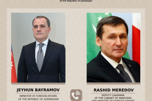 Ceyhun Bayramov türkmənistanlı həmkarına İranın dron hücumları barədə məlumat verib