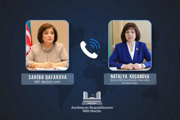 Sahibə Qafarova belaruslu həmkarı ilə regionda baş verən hadisələr barədə fikir mübadiləsi aparıb
