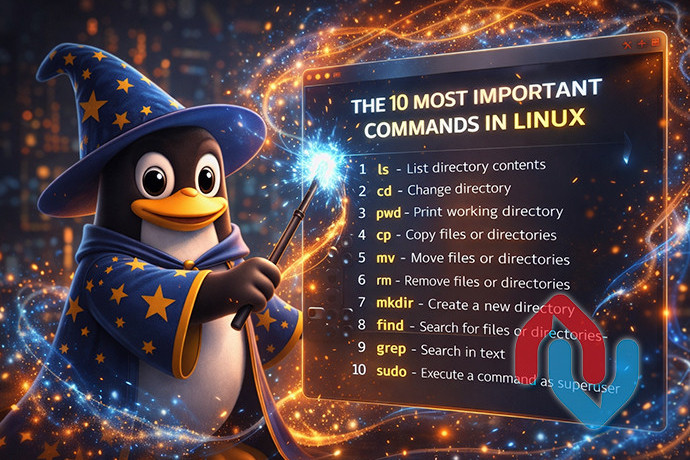 Linux terminalında ən vacib 10 komanda hansılardır?
