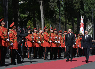 Prezident İlham Əliyevin Tbilisidə rəsmi qarşılanma mərasimi olub
