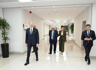 Prezident İlham Əliyev və Birinci xanım Mehriban Əliyeva Milli Aviasiya Akademiyasında Beynəlxalq Təlim Mərkəzinin açılışında iştirak ediblər