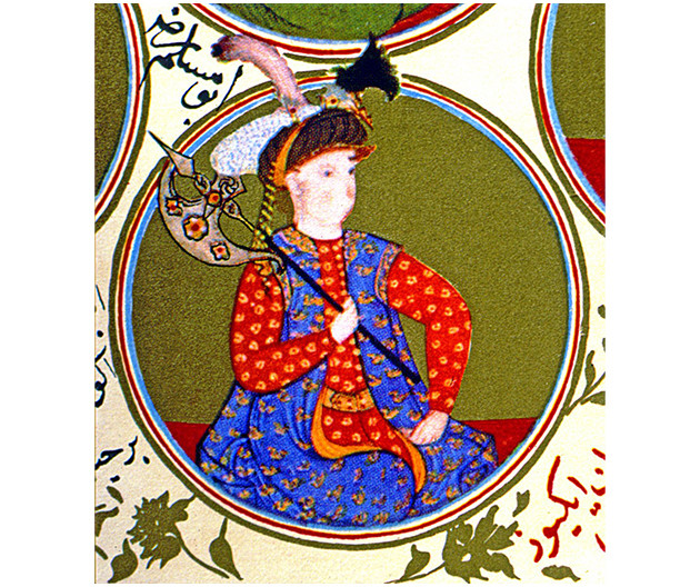 Dərviş Mehmədin "Sübhatü’l-ahbar" əsərində yer alan və Avstriya Milli Kitabxanasında (Cod. AF, nr. 50, vr. 9a) qorunan Əbu Müslim Xorasani minyatürü