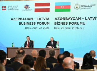 Prezident İlham Əliyev və Latviya Respublikasının Prezidenti Edqars Rinkeviçsin iştirakı ilə Azərbaycan-Latviya biznes forumu keçirilib