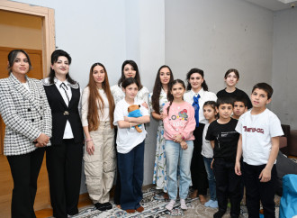 Leyla Əliyeva və Arzu Əliyeva Şəkidə uşaq evi sosial xidmət müəssisəsində olublar