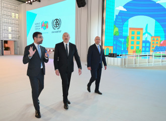Prezident İlham Əliyev Bakı Olimpiya Stadionunun ərazisində WUF13 ilə bağlı görülən işlərlə tanış olub