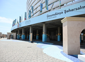 Prezident İlham Əliyev Bakı Olimpiya Stadionunun ərazisində WUF13 ilə bağlı görülən işlərlə tanış olub