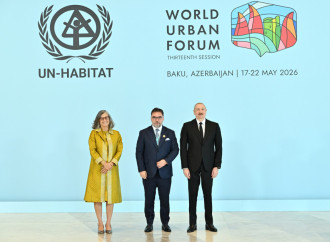 Prezident İlham Əliyev və Birinci xanım Mehriban Əliyeva Ümumdünya Şəhərsalma Forumunun 13-cü Sessiyasının açılış mərasimində iştirak ediblər