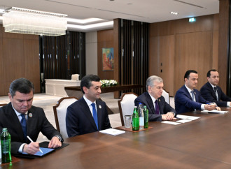 Prezident İlham Əliyev Özbəkistan Prezidenti Şavkat Mirziyoyevlə görüşüb
