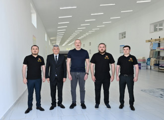 Prezident İlham Əliyev Xocalı şəhərində “Qarabağ Tekstil Evi” MMC-nin açılışında iştirak edib