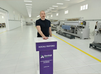 Prezident İlham Əliyev Xocalı şəhərində “Qarabağ Tekstil Evi” MMC-nin açılışında iştirak edib