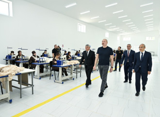 Prezident İlham Əliyev Xocalı şəhərində “Qarabağ Tekstil Evi” MMC-nin açılışında iştirak edib