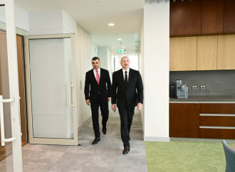 Prezident İlham Əliyev Mərkəzi Bankın yeni binasının açılışında iştirak edib