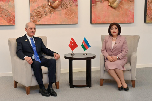 Sahibə Qafarova TBMM sədri Numan Kurtulmuş ilə görüşüb