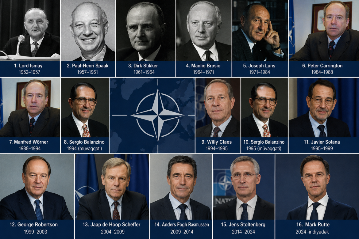NATO-nun baş katibləri hansı ölkələri təmsil edib və bu vəzifəyə necə seçiliblər?